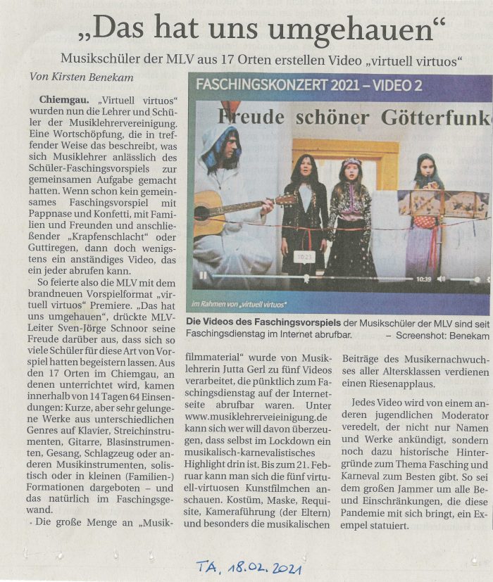 2021 02 18 Traunreuter Anzeiger Virtuell Virtuos gross